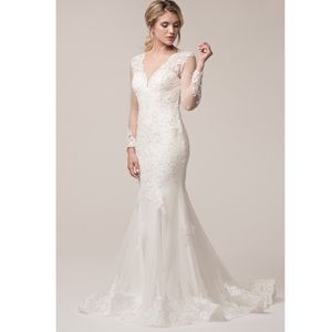 🆕NWT BRIDAL White Wedding Dress with Mermaid tail